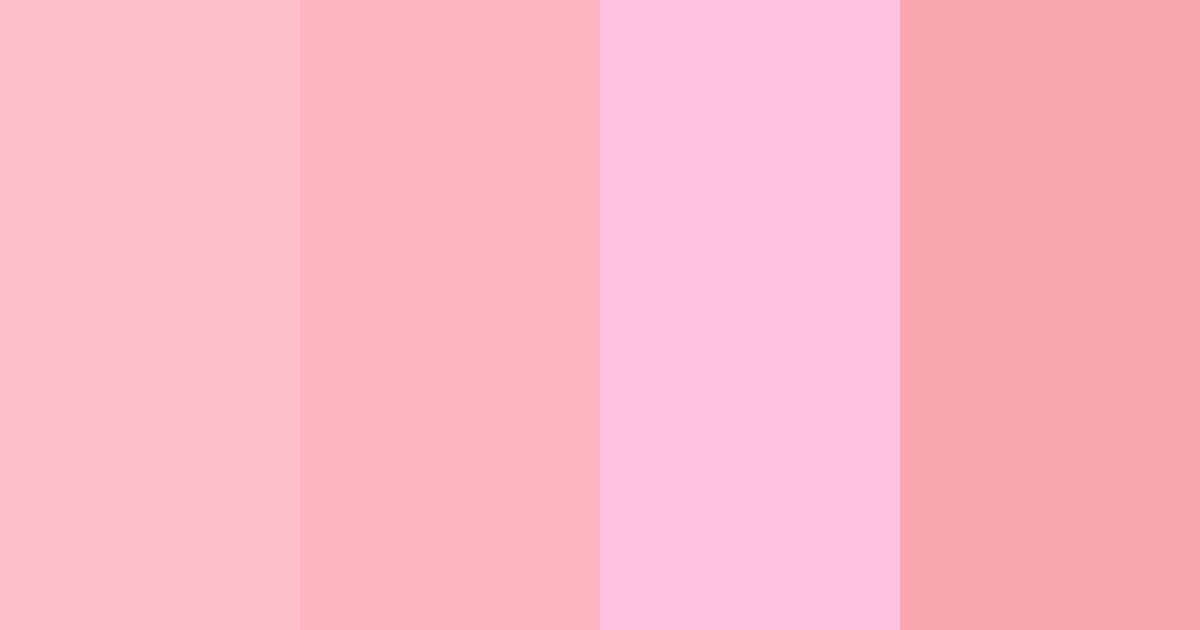 Download pastel pink color palette PNG image (landscape)