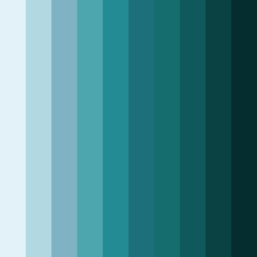 Download teal weeping color palette PNG image (square)