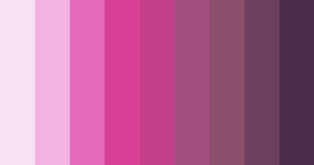 Download pink flower color palette PNG image (landscape)