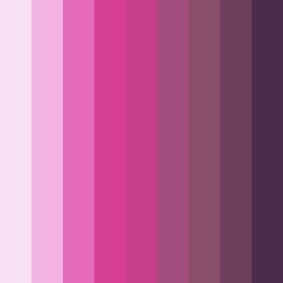 Download pink flower color palette PNG image (square)
