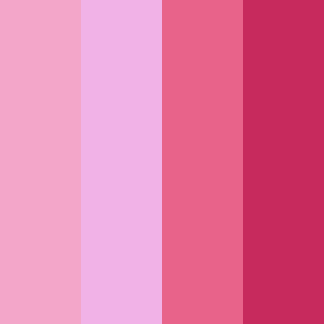 Download pink flower color palette PNG image (square)