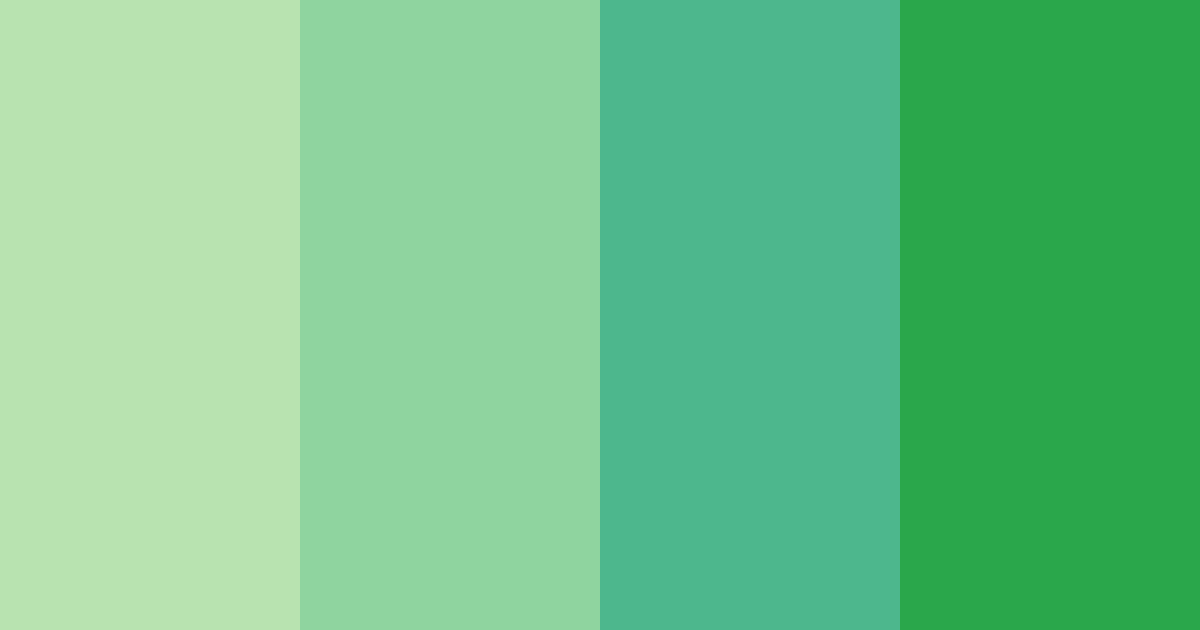 Download emerald serenity color palette PNG image (landscape)