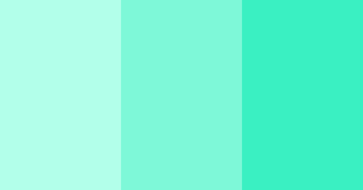 Download turquoise dream color palette PNG image (landscape)