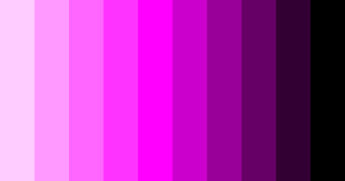 Download pink rainbow color palette PNG image (landscape)