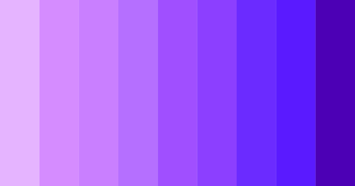 Download violet dreamscape color palette PNG image (landscape)