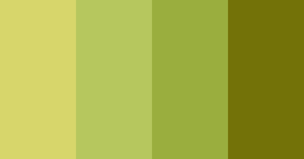 Download olive shades color palette PNG image (landscape)