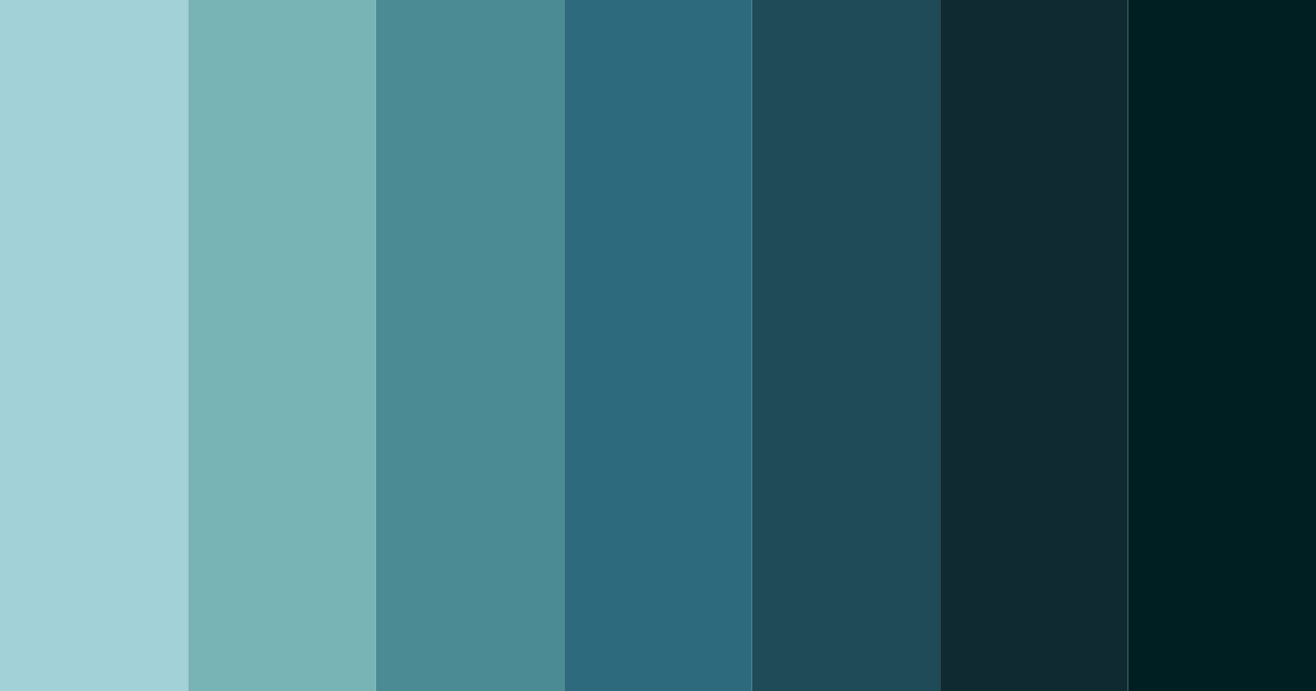 Download teal ocean color palette PNG image (landscape)