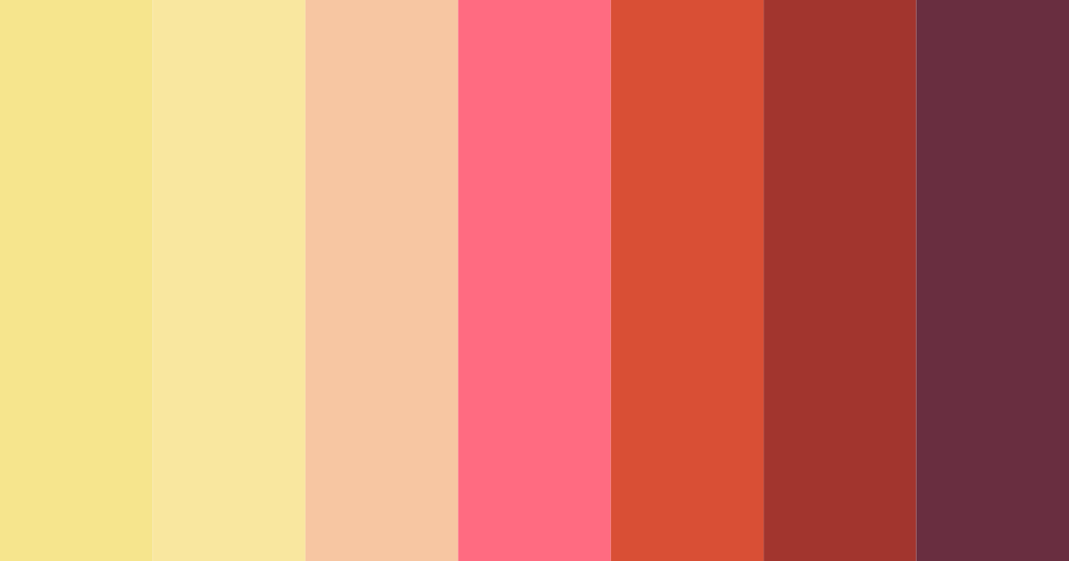 Download warm tones color palette PNG image (landscape)