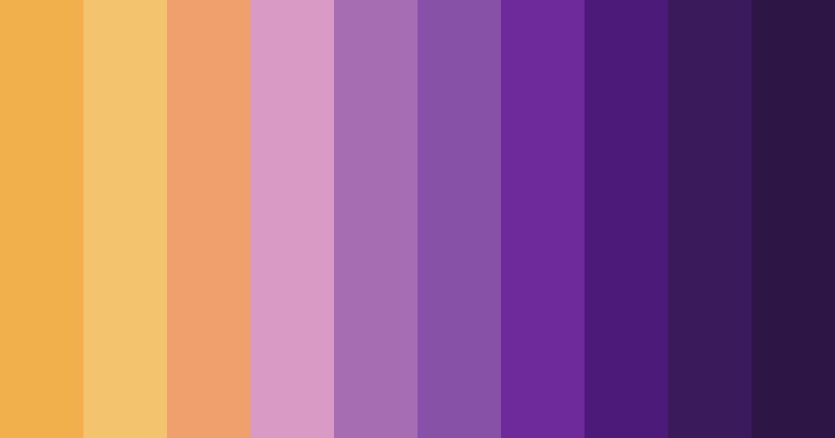 Download sunset dreams color palette PNG image (landscape)