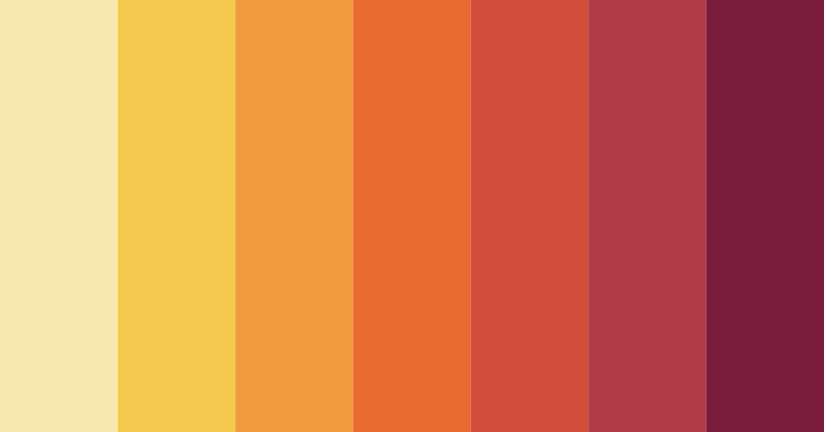 Download autumn ember glow color palette PNG image (landscape)