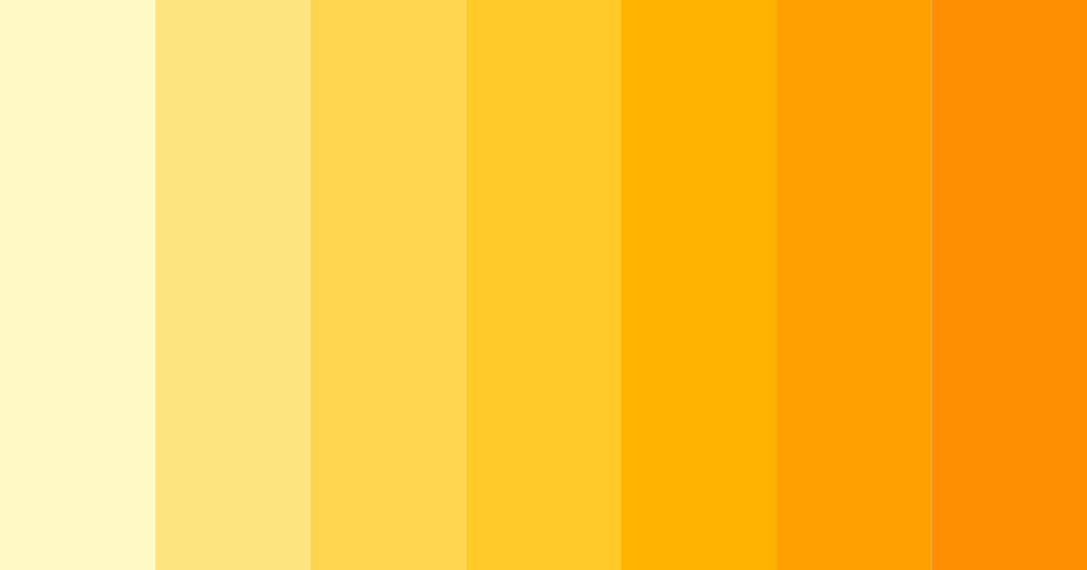 Download vibrant yellow sunshine color palette PNG image (landscape)