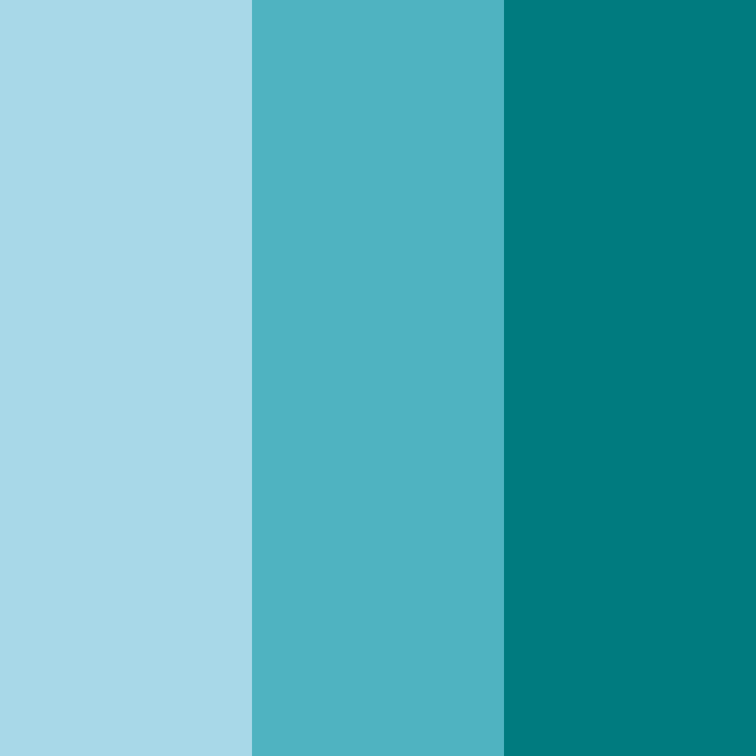 Download ocean blue color palette PNG image (square)