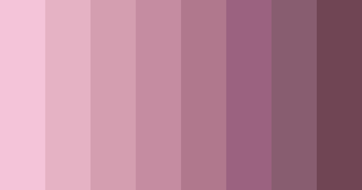 Download dusky rose serenade color palette PNG image (landscape)