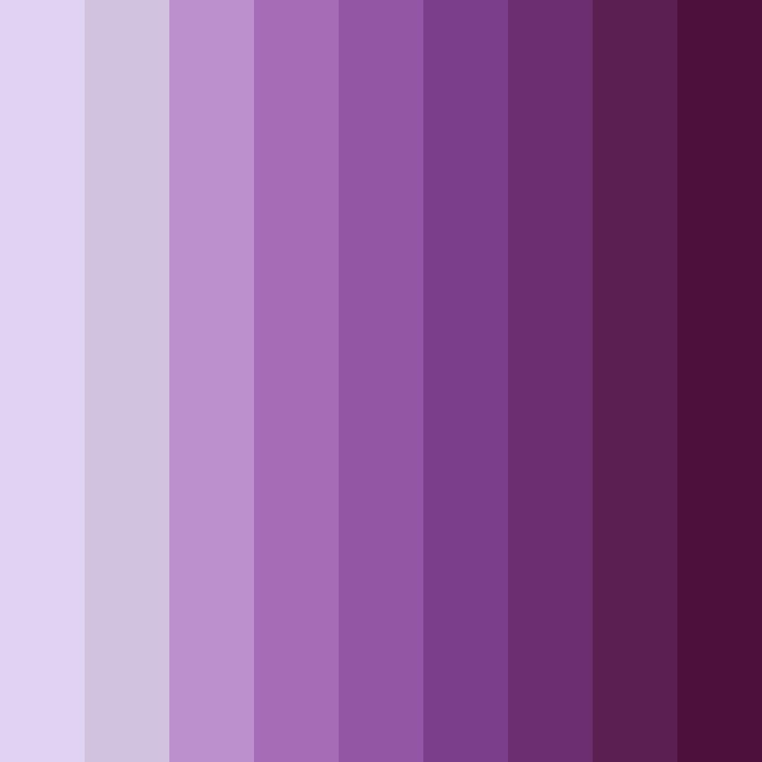 Download purple shades color palette PNG image (square)