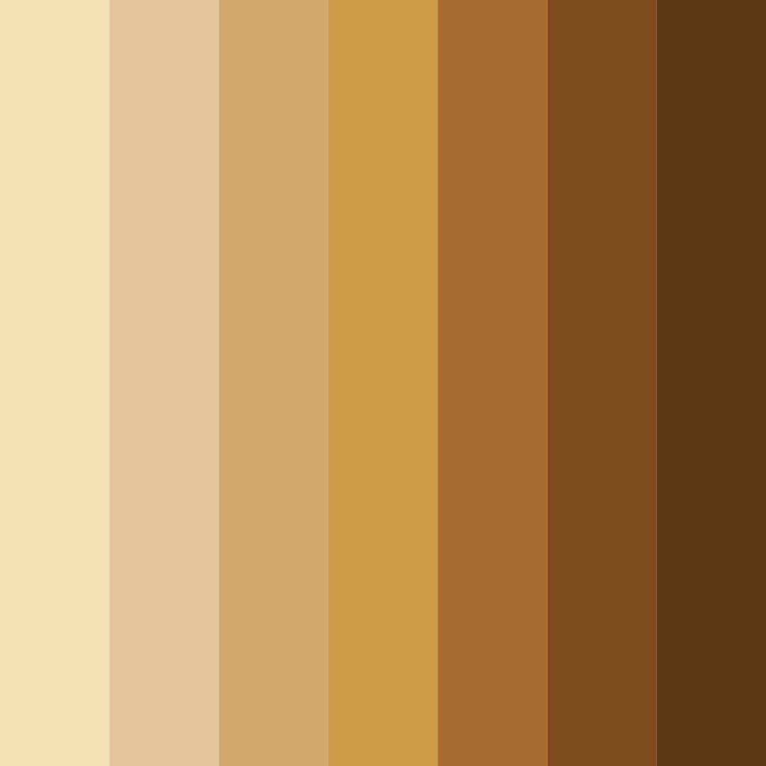 Download ocher earth color palette PNG image (square)