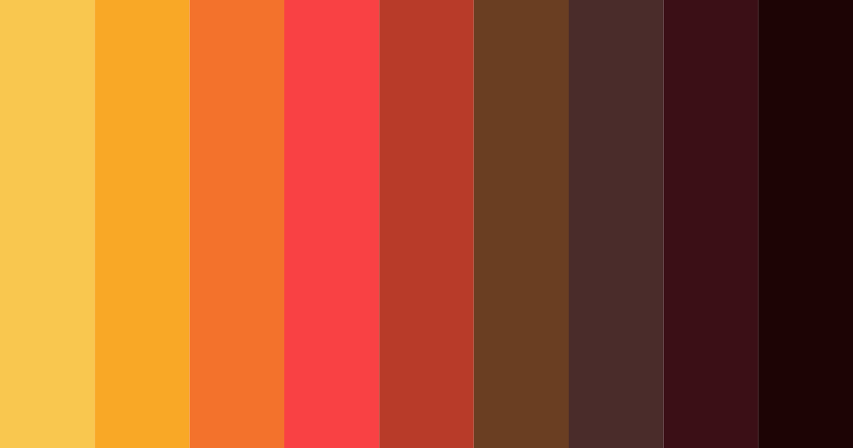 Download orange halloween color palette PNG image (landscape)