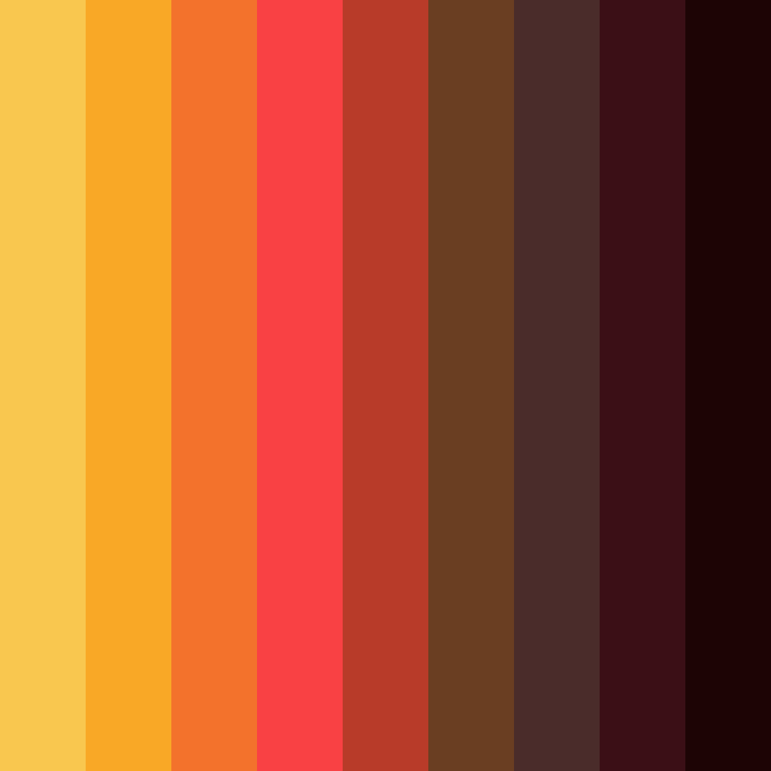 Download orange halloween color palette PNG image (square)