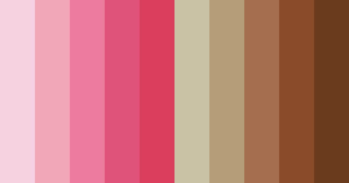 Download sweet brewed romance color palette PNG image (landscape)