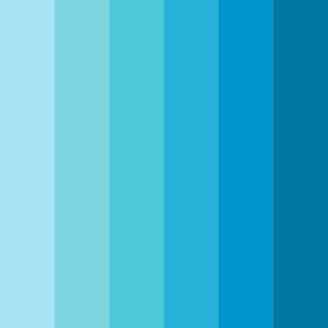 Download bright cyan color palette PNG image (square)