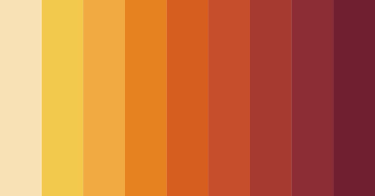 Download warm yellow color palette PNG image (landscape)