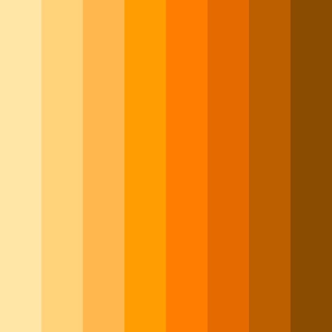 Download amber sunrise color palette PNG image (square)
