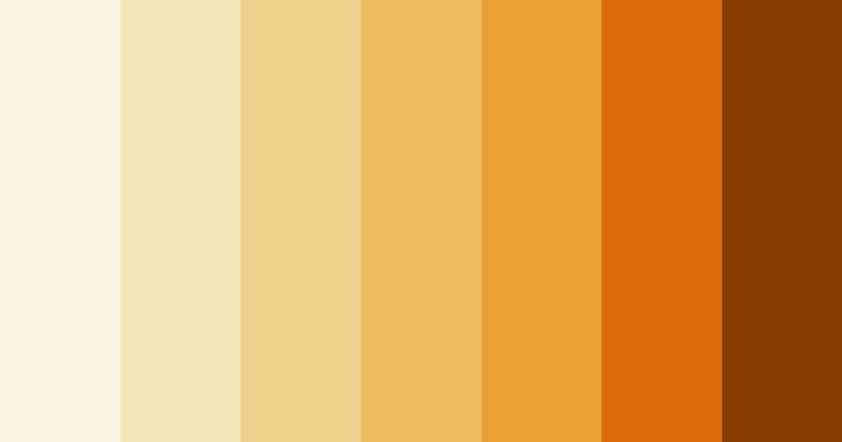Download golden lighting color palette PNG image (landscape)