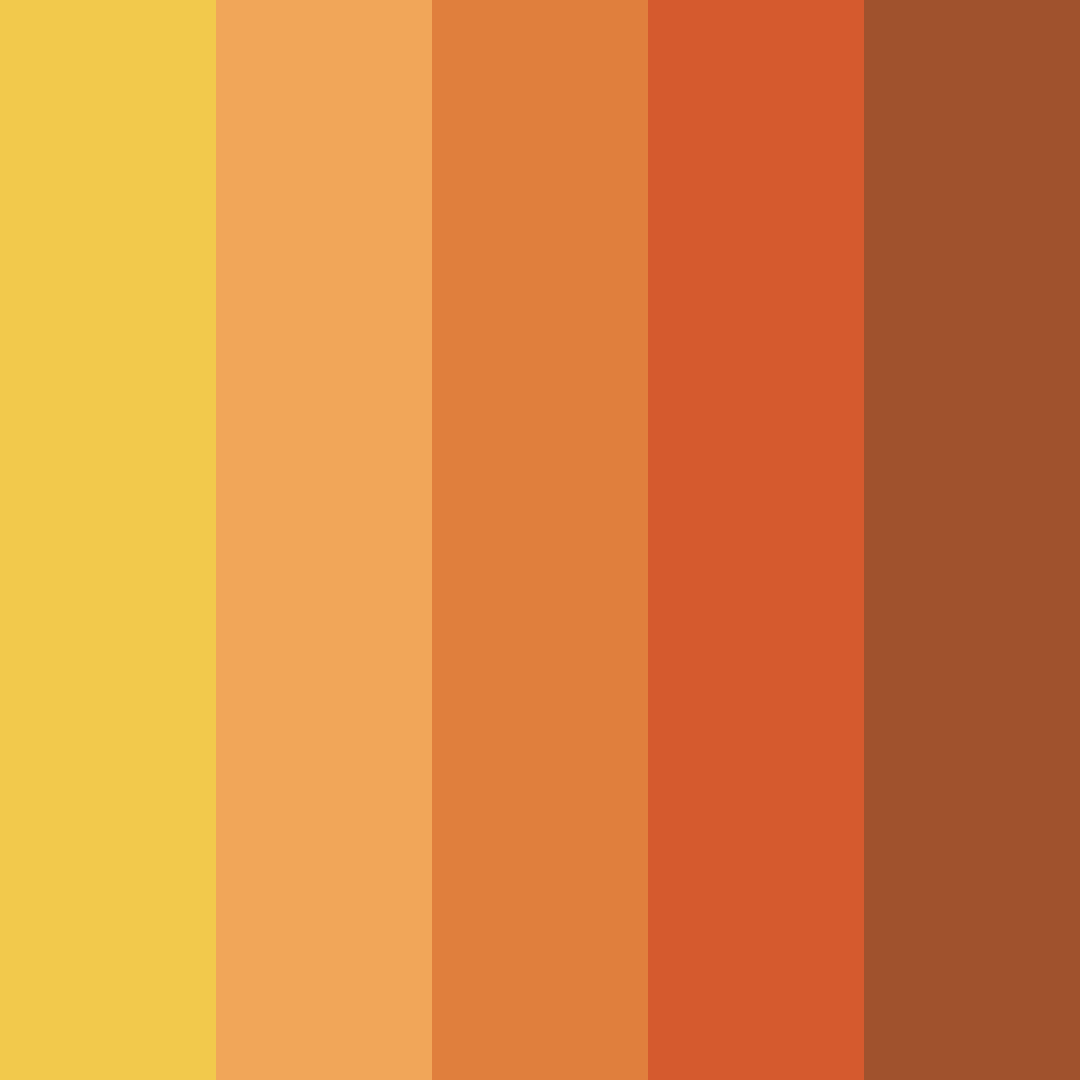 Download autumn harvest color palette PNG image (square)