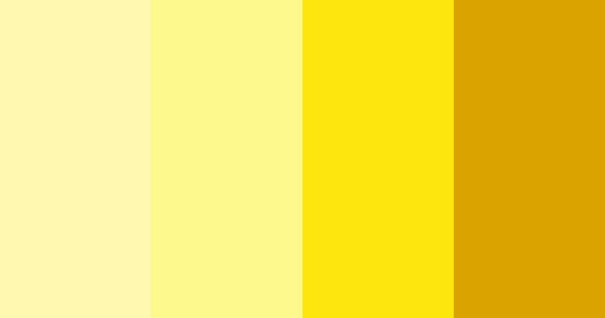 Download golden sunshine harmony color palette PNG image (landscape)