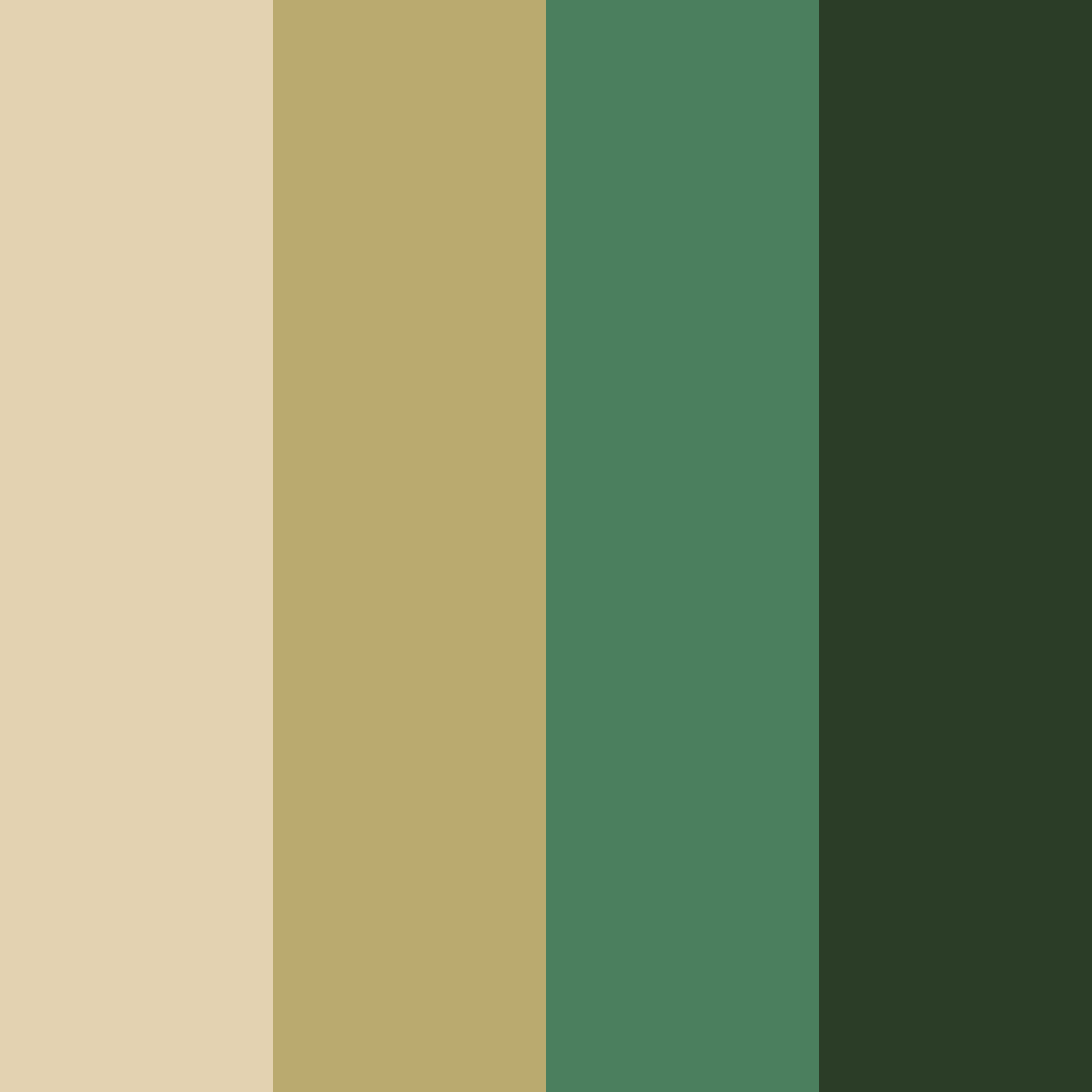 Download green gold warmth color palette PNG image (square)