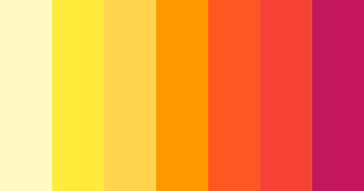 Download yellow happiness color palette PNG image (landscape)