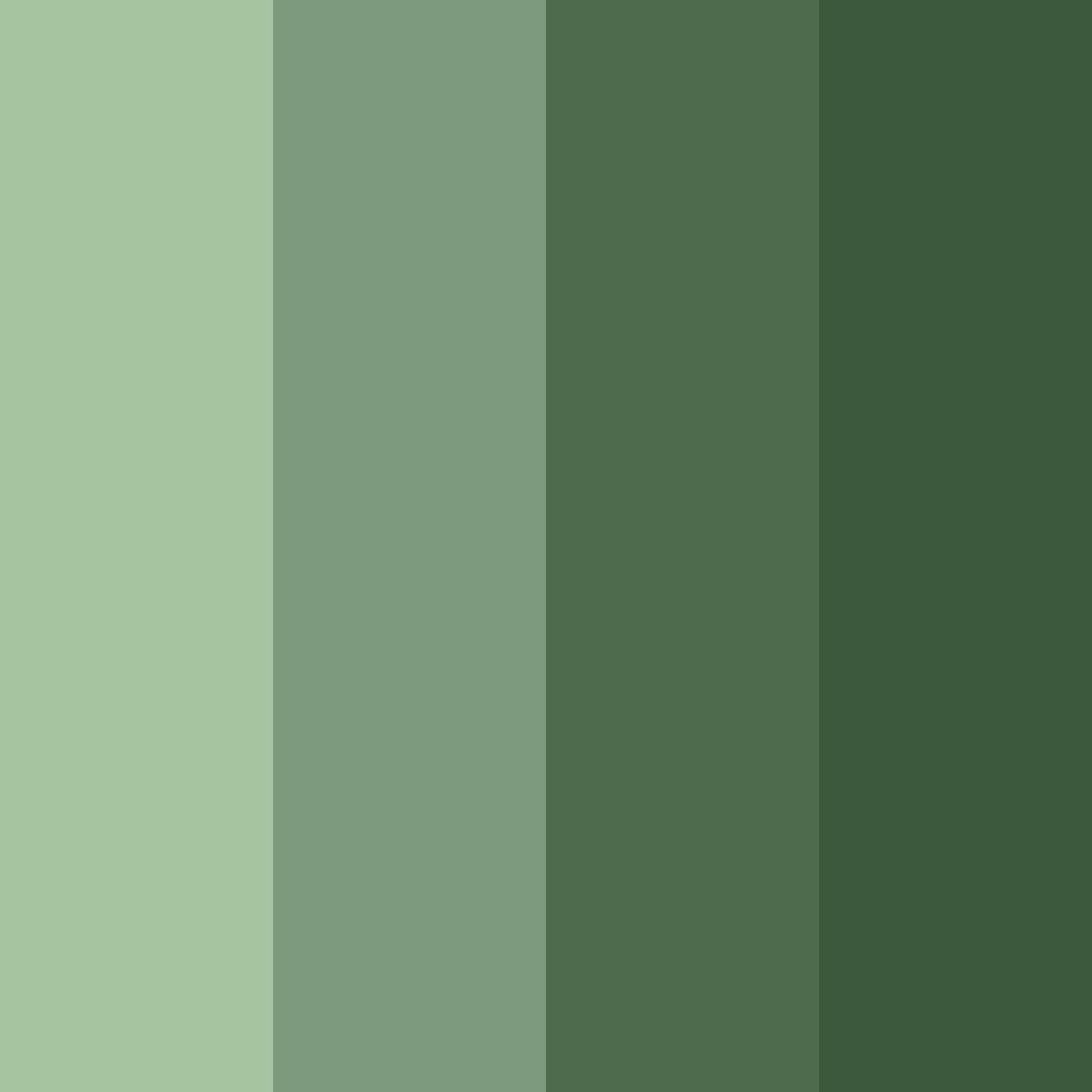 Download dark green color palette PNG image (square)