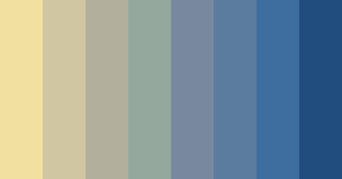 Download blue horizon color palette PNG image (landscape)