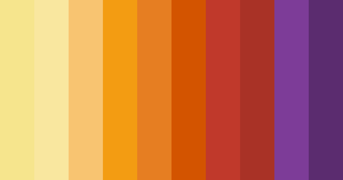 Download autumnal glow color palette PNG image (landscape)