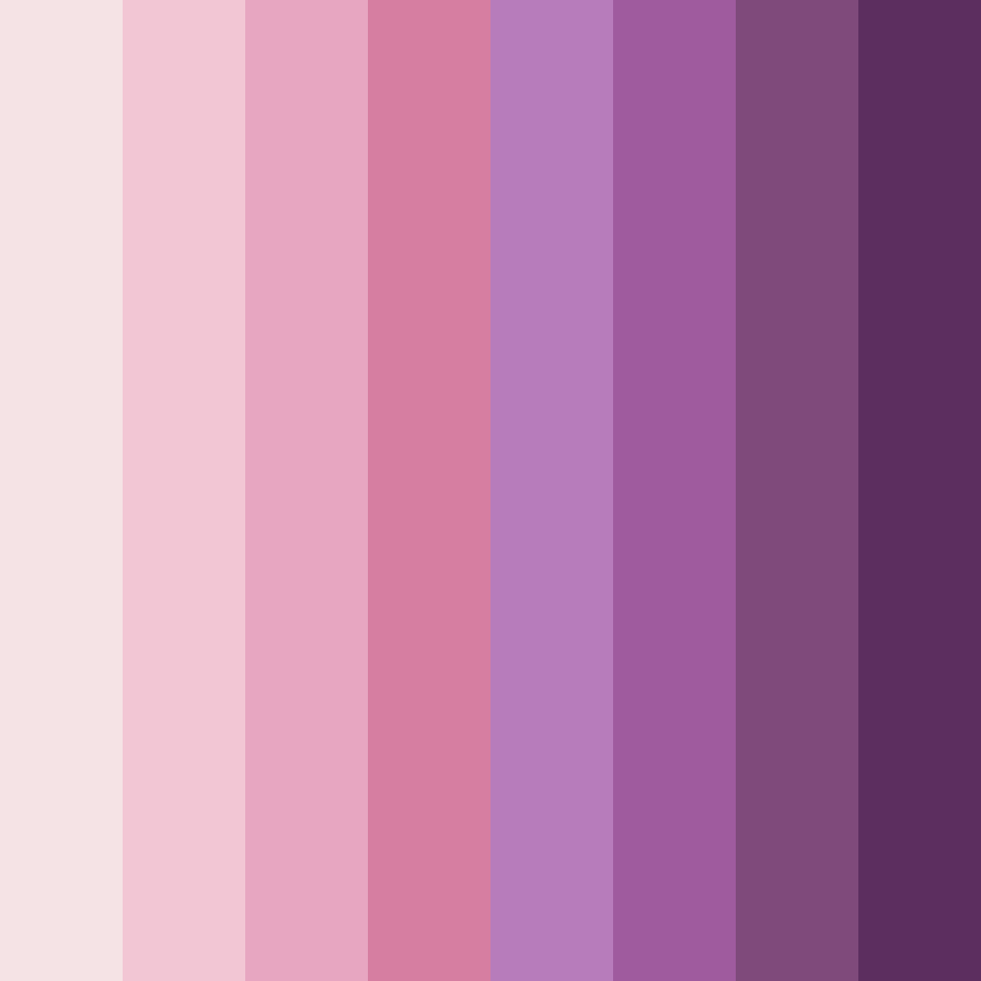 Download whimsical blossoms color palette PNG image (square)