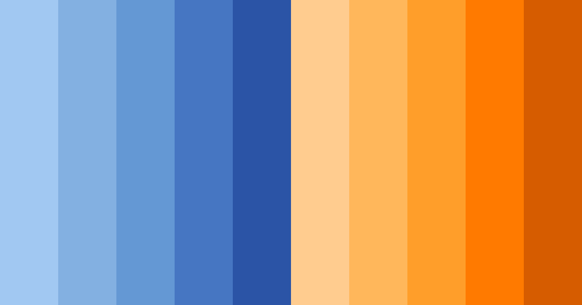 Download azure sunset color palette PNG image (landscape)