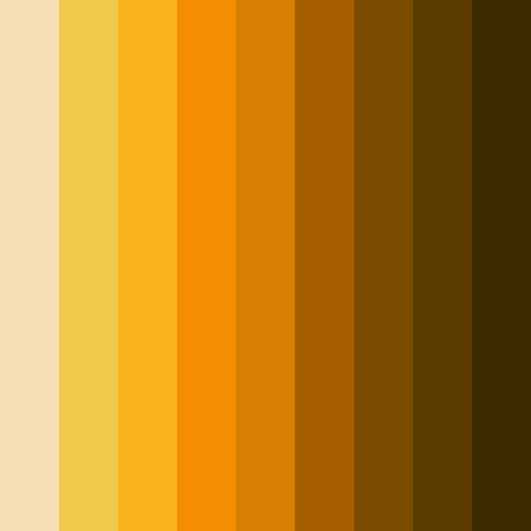 Download warm yellow color palette PNG image (square)