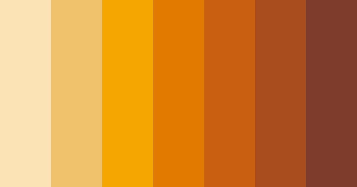 Download golden autumn harvest color palette PNG image (landscape)