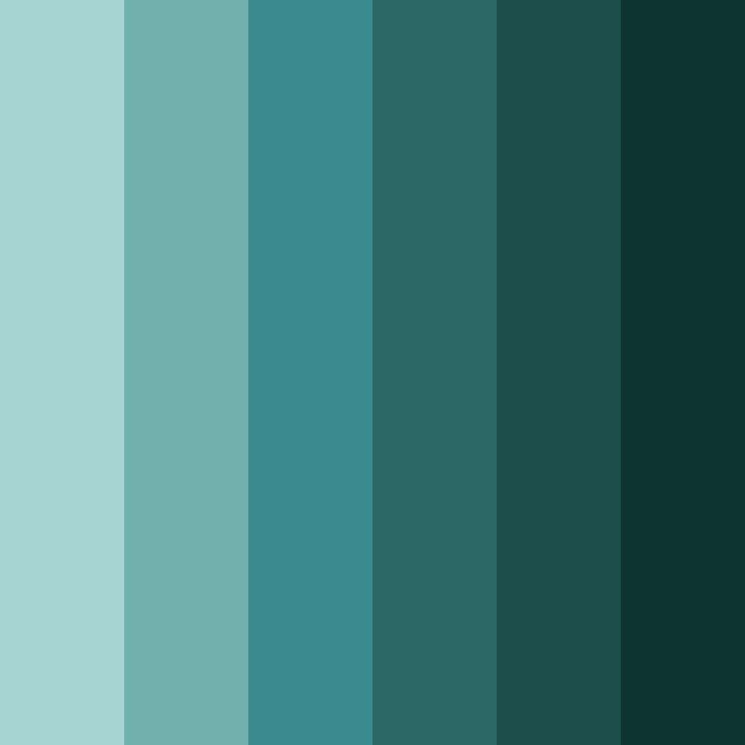 Download teal time capsule color palette PNG image (square)