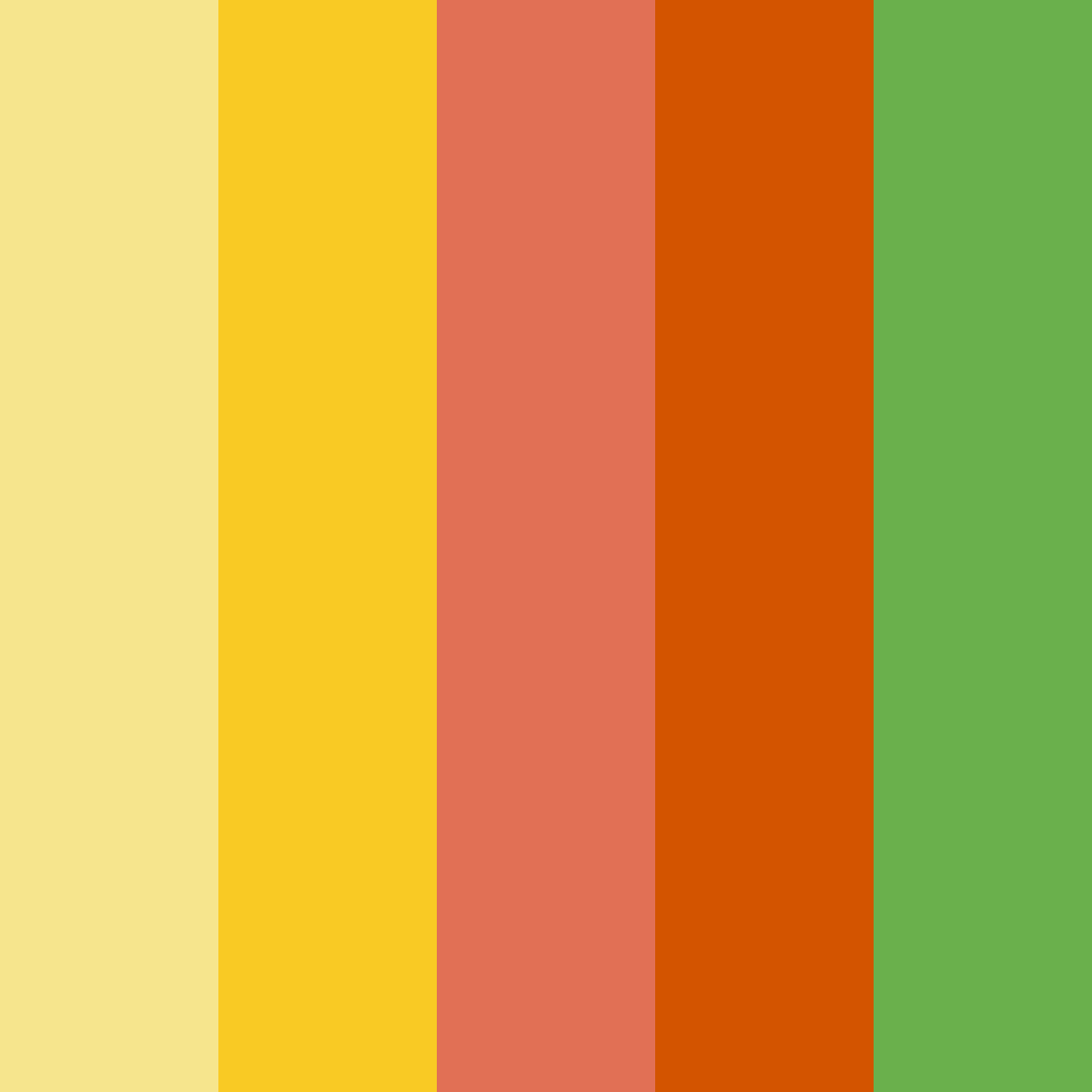 Download autumn sunrise color palette PNG image (square)