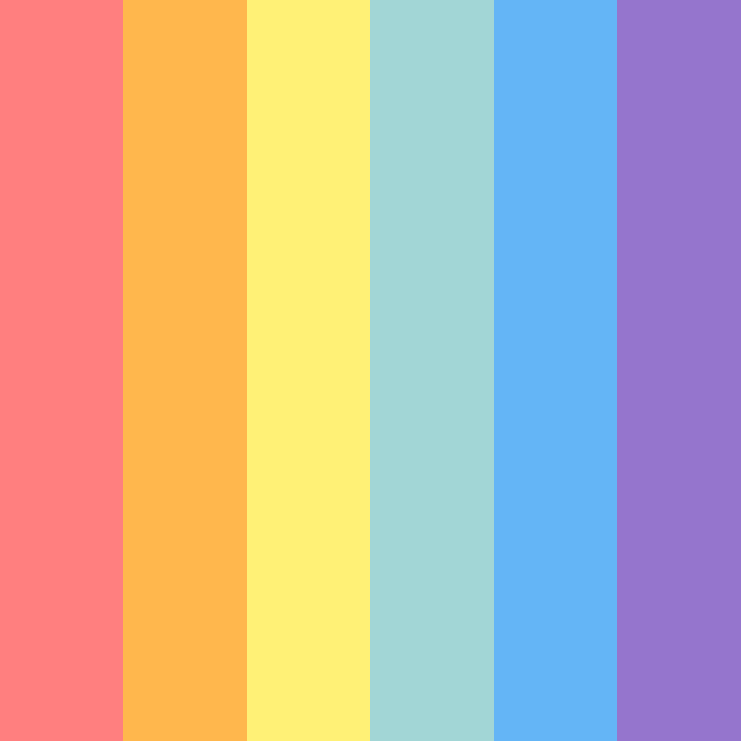 Download harmony spectrum color palette PNG image (square)