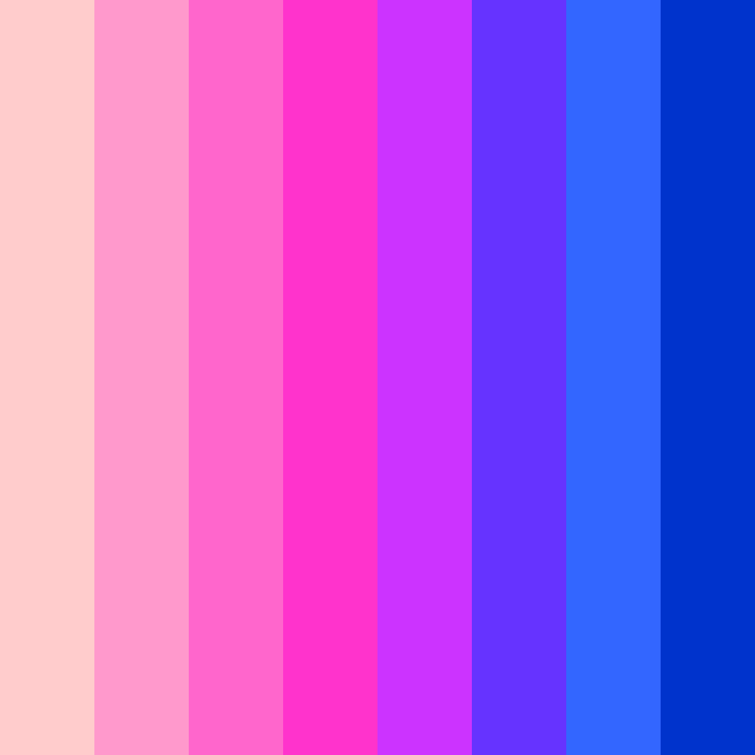 Download pink rainbow color palette PNG image (square)