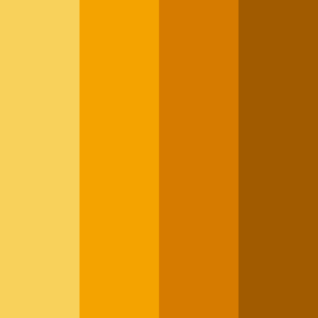 Download shades of yellow color palette PNG image (square)