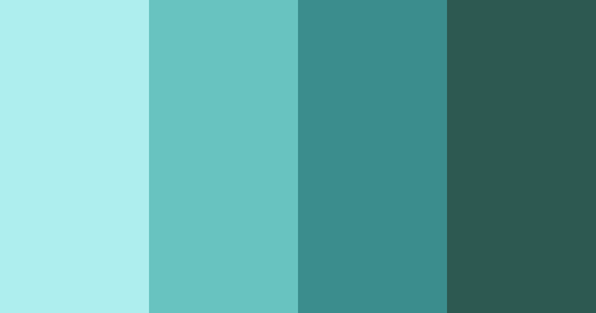 Download teal tech color palette PNG image (landscape)