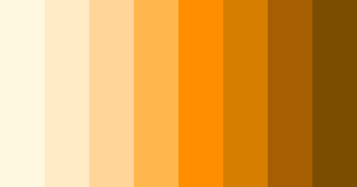 Download creamy shades color palette PNG image (landscape)