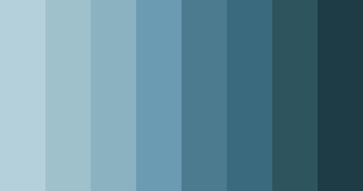 Download blue ocean color palette PNG image (landscape)
