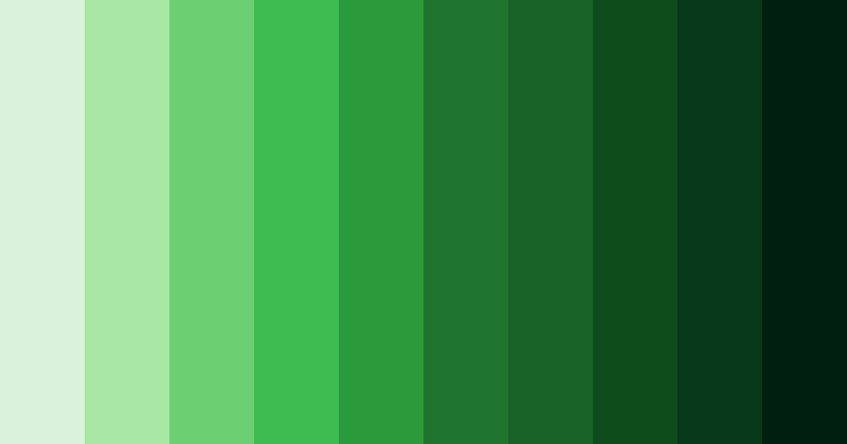 Download emerald embrace color palette PNG image (landscape)