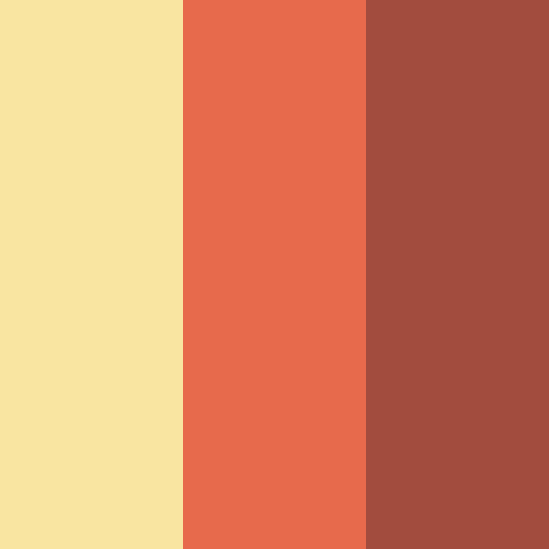 Download autumn sunrise color palette PNG image (square)