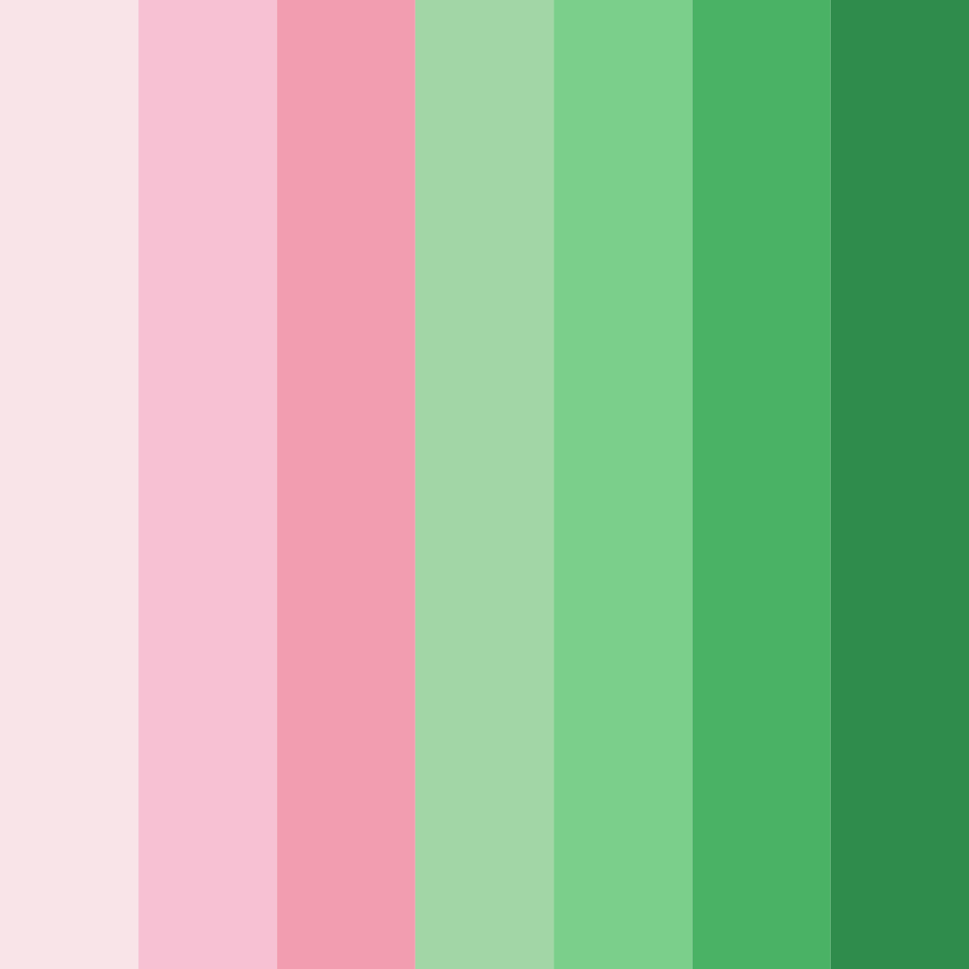 Download cherry blossom meadow color palette PNG image (square)
