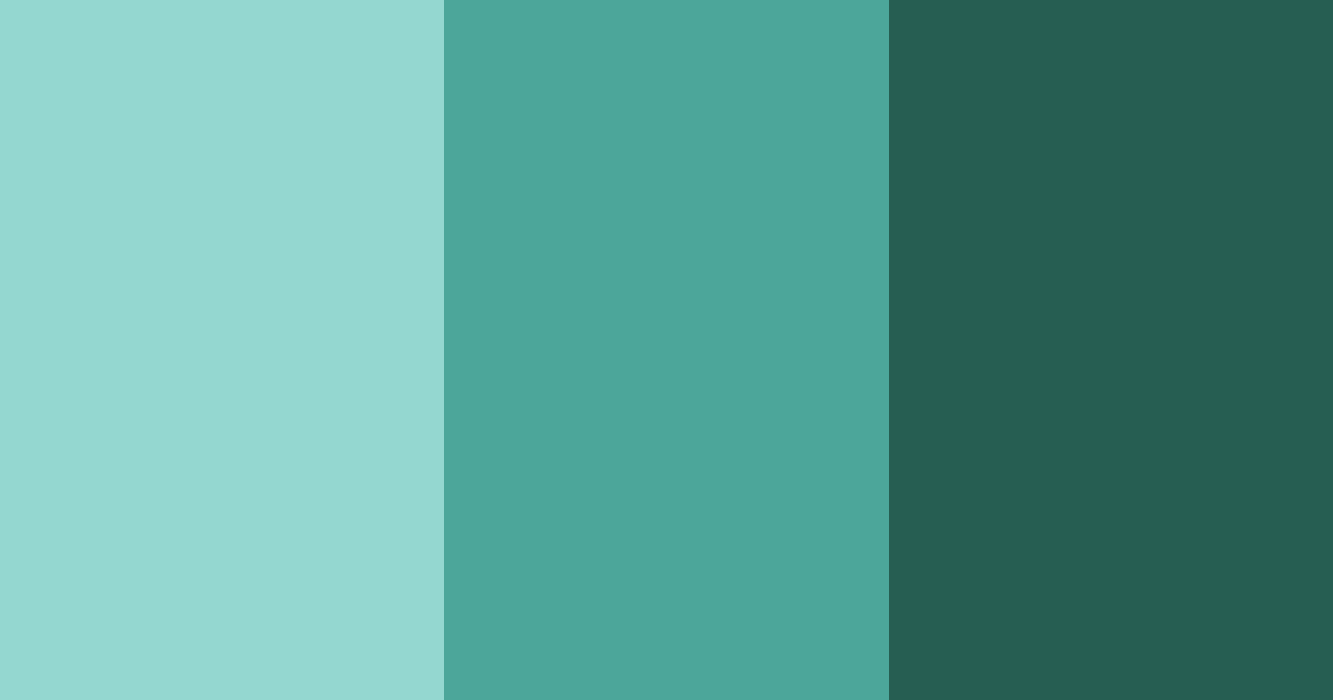Download teal serenity color palette PNG image (landscape)
