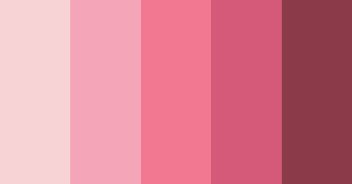 Download rosy elegance color palette PNG image (landscape)
